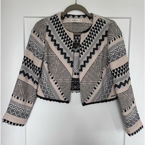 A+F cropped blazer size M